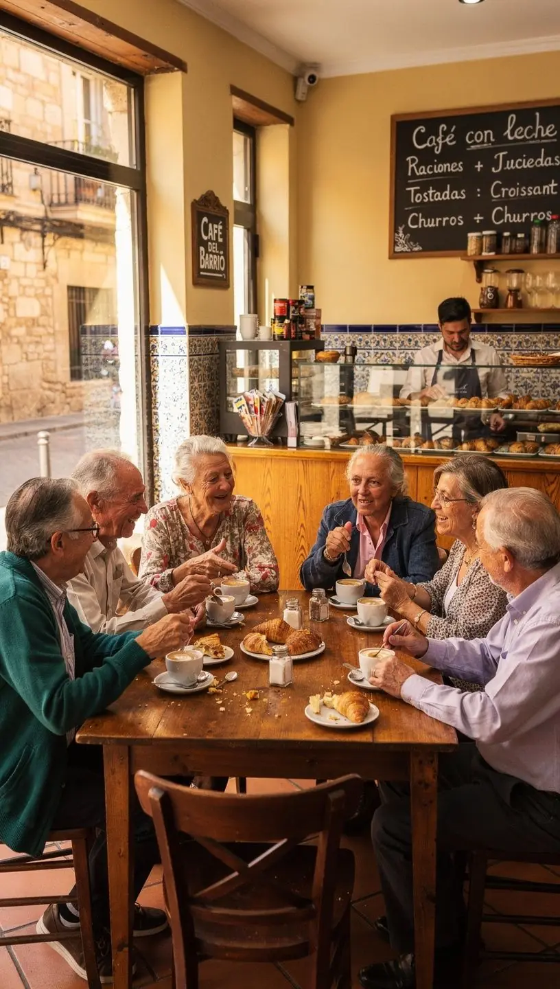 Discusión comunitaria sobre porciones de comida en casa.